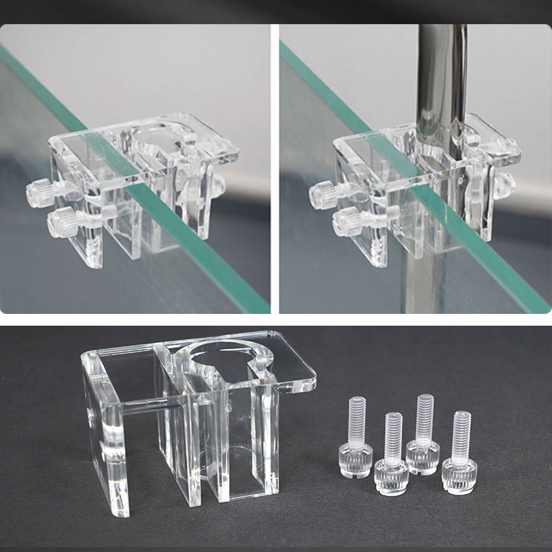 Aquarium Plant Holder - Balık Tankı Akrilik Su Borusu Kelepçeleri