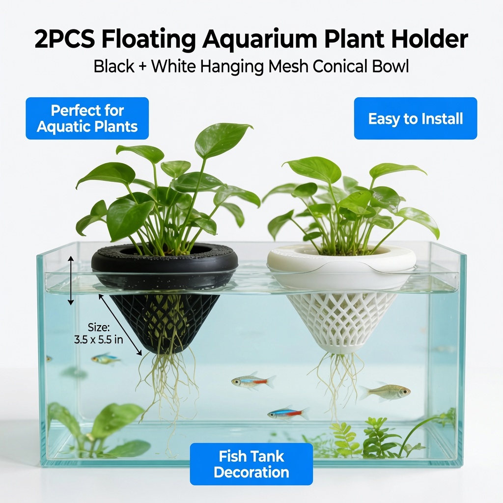 2 adet yüzen akvaryum bitki tu - Aquarium Plant Holder incelemesi ve fiyatı