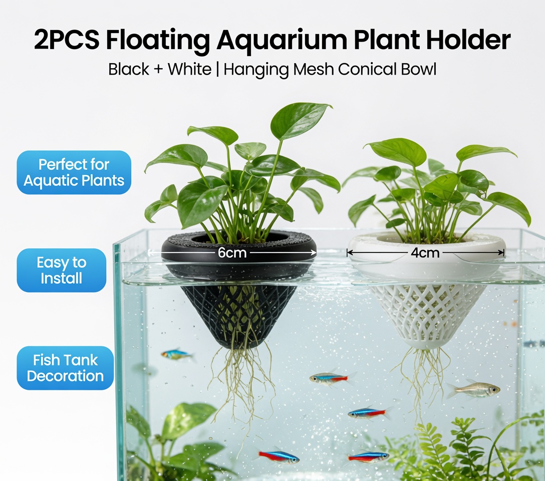 2 adet yüzen akvaryum bitki tu - Aquarium Plant Holder incelemesi ve fiyatı