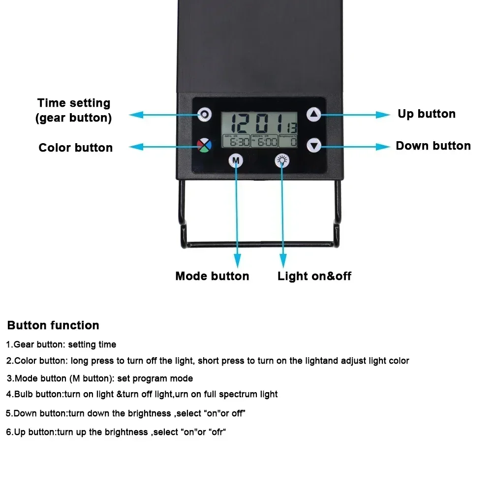 IP68 su geçirmez akvaryum LED  - Aquarium Plant Light Spectrum incelemesi ve fiyatı